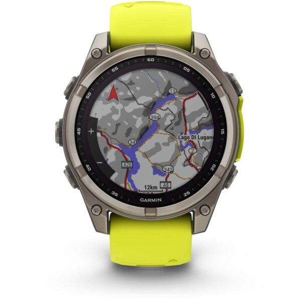 Garmin fenix 8 Sapphire Solar GPS Smartwatch - 47mm - Graphit/Titanium Titan – Bild 3
