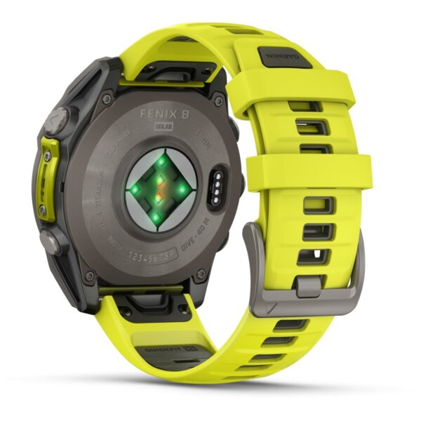 Garmin fenix 8 Sapphire Solar GPS Smartwatch - 47mm - Graphit/Titanium Titan – Bild 7