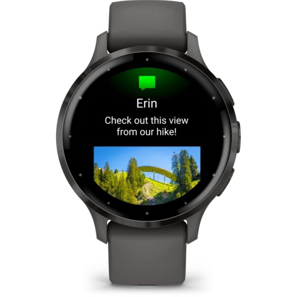 Garmin Venu 3S GPS Smartwatch - kieselgrau/schiefergrau – Bild 3